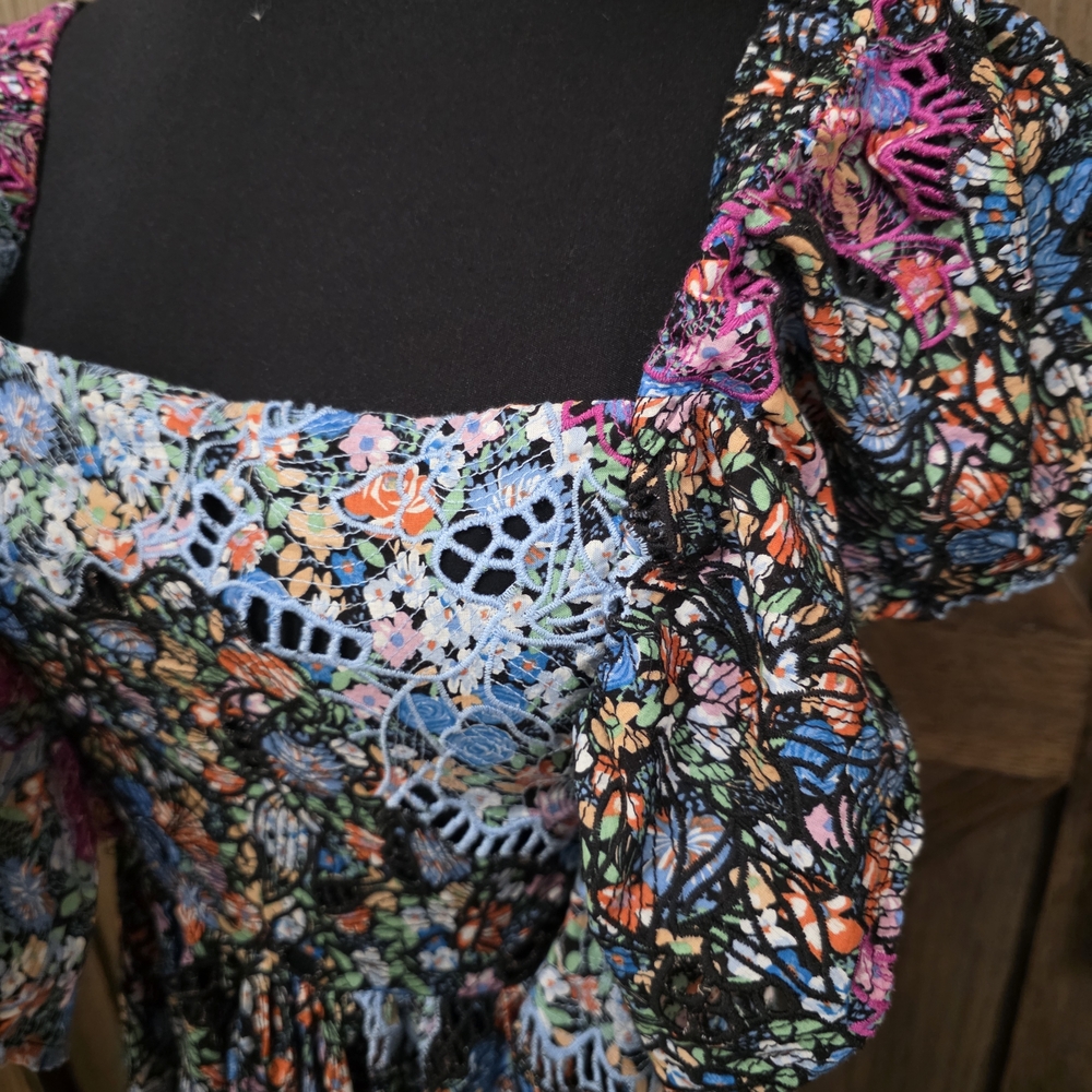 Anthropologie Clementina Eyelet Maxi Dress - Picture 4 of 5